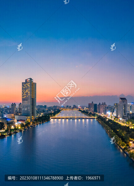 寧波三江口城市夜景