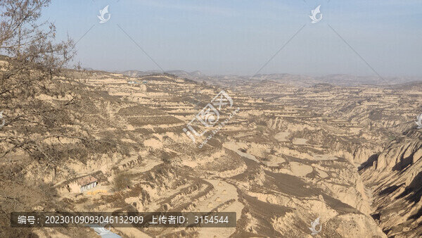西北陜北大山山溝