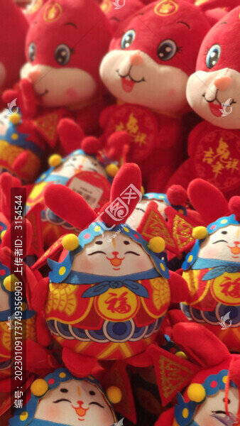 春節(jié)毛絨地堆陳列