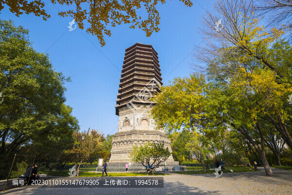 古塔秋色