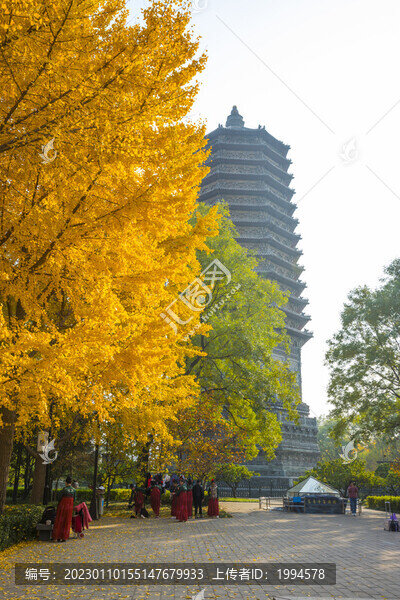 古塔秋色