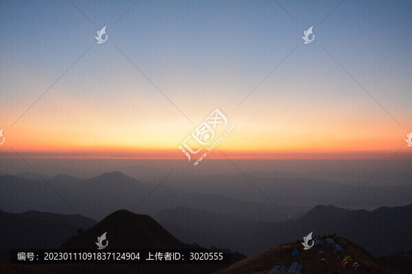 武功山朝霞