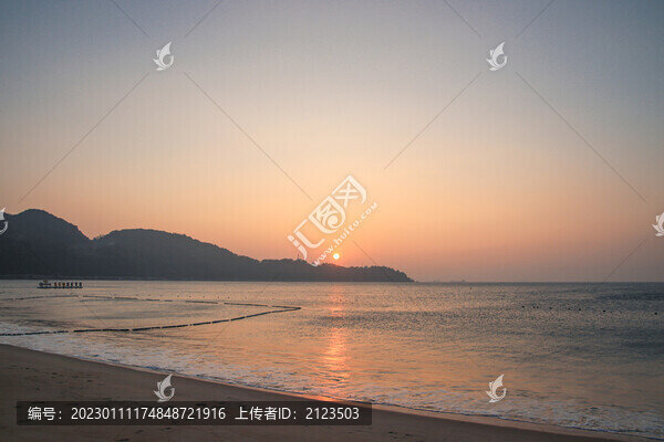 小梅沙海邊日出