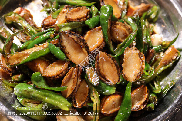 辣椒炒鮑魚