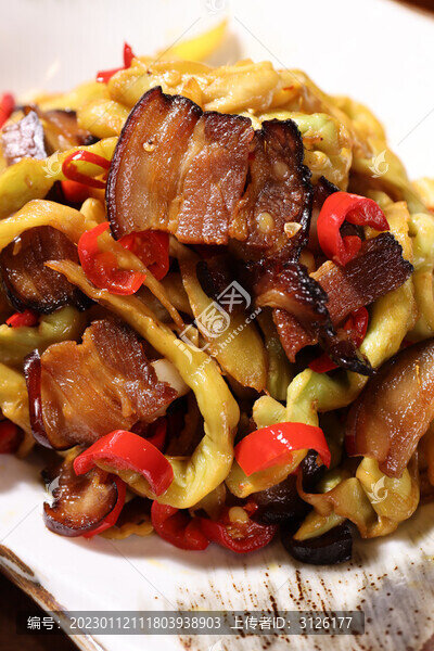 脆萵筍炒臘肉
