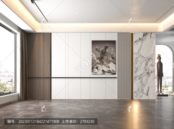 現(xiàn)代極簡(jiǎn)客廳背景墻