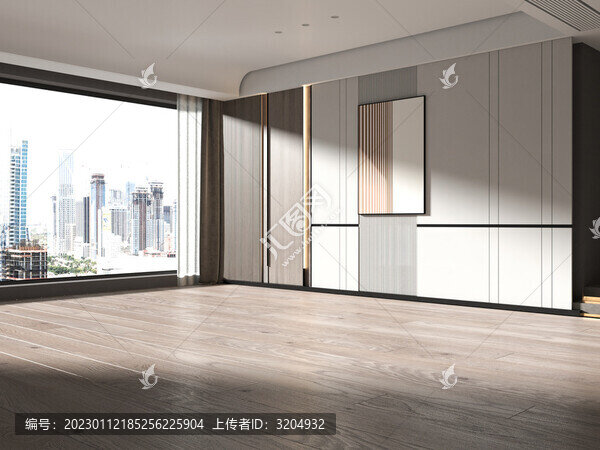 現(xiàn)代極簡輕奢客廳場景