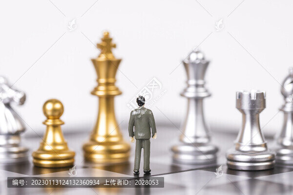 商務(wù)金融國際象棋創(chuàng)意海報