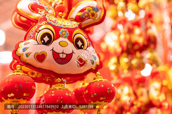 春節(jié)喜慶福字財(cái)神燈籠