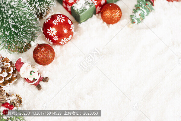 圣誕節(jié)雪地場景