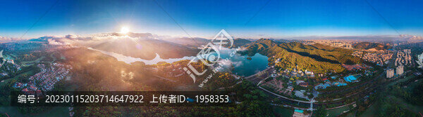 中山市長江水庫全景