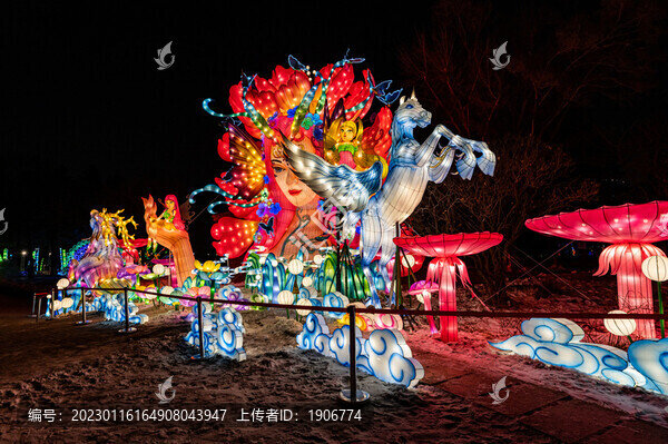 中國長春新春游園主題燈會場景