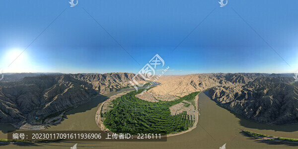 寧夏黃河黑山峽南長灘西夏古村