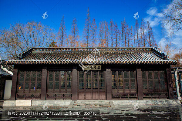 江蘇省淮安市清晏園冬天風(fēng)光