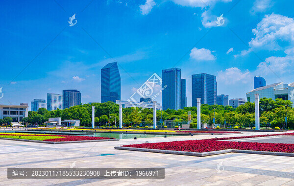 寧波鄞州區(qū)文化廣場城市環(huán)境