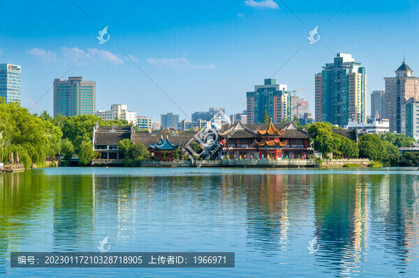 寧波月湖公園風(fēng)光