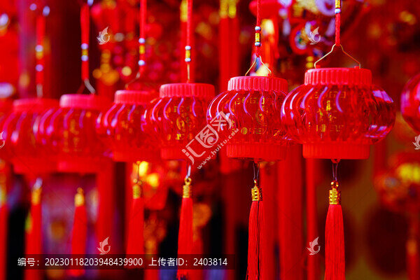 中國風(fēng)喜慶小紅燈籠掛件