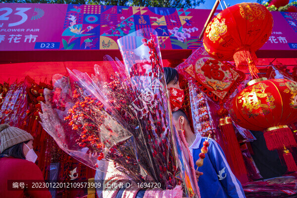 春節(jié)逛花市