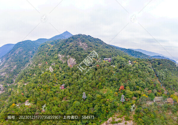 航拍福州鼓山風(fēng)景區(qū)