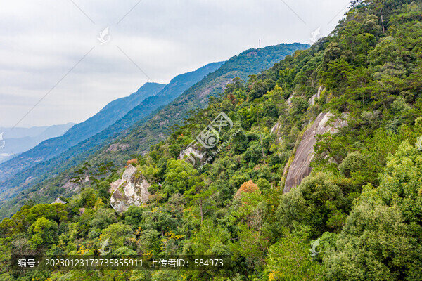 航拍福州鼓山風(fēng)景區(qū)