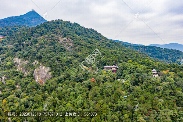 航拍福州鼓山風(fēng)景區(qū)
