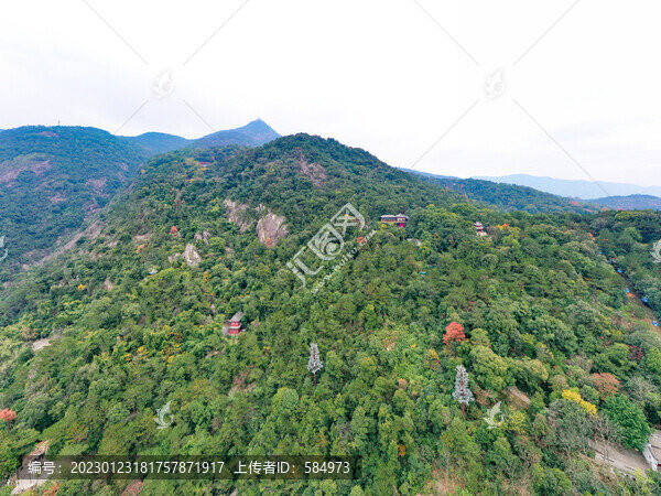 航拍福州鼓山風(fēng)景區(qū)