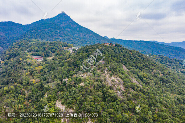 航拍福州鼓山風景區(qū)