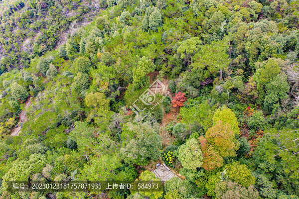 航拍福州鼓山風景區(qū)