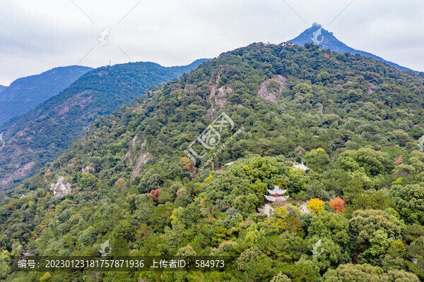 航拍福州鼓山風景區(qū)
