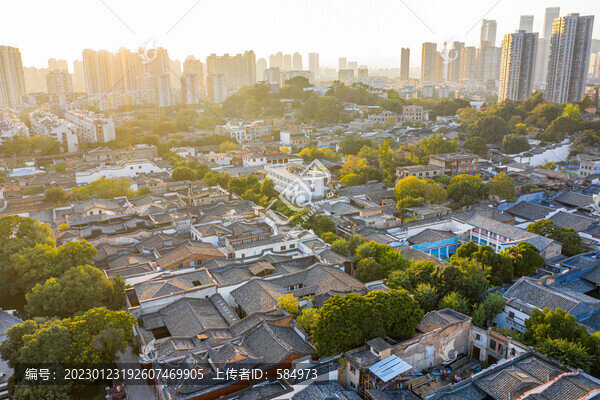 航拍福州上下杭歷史文化街區(qū)