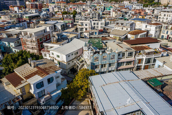 航拍福建廈門(mén)曾厝垵文創(chuàng)村