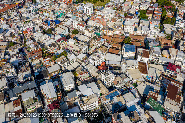 航拍福建廈門曾厝垵文創(chuàng)村