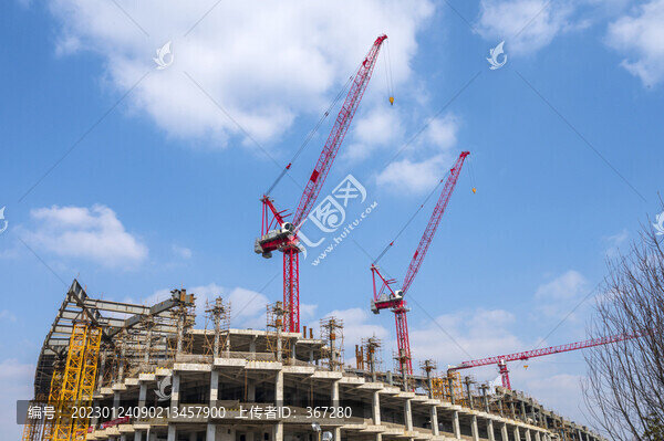 大型樓盤建筑施工現(xiàn)場