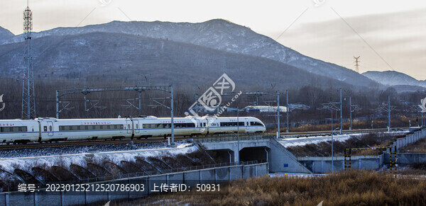 高速列車駛過鄒平站