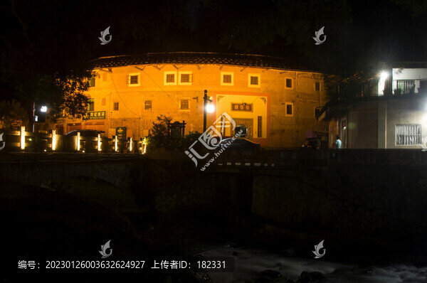 土樓朝陽樓夜景