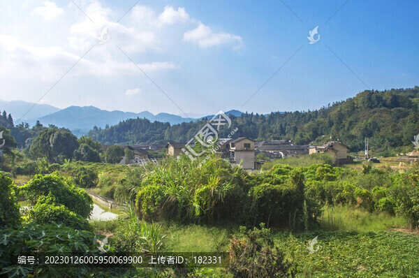 龍巖永定洪坑鄉(xiāng)村風(fēng)景