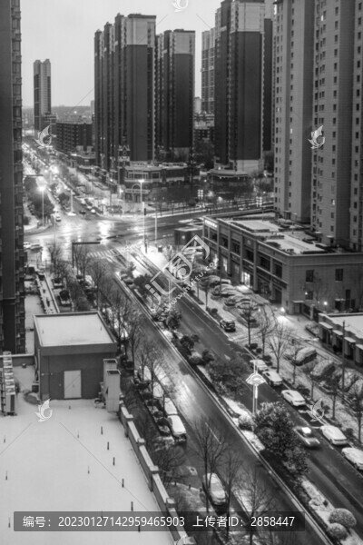 馬路雪景