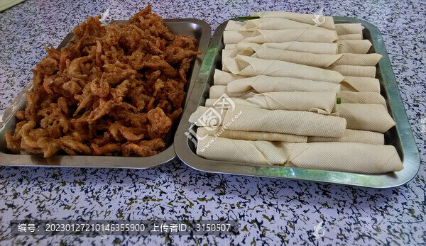 炸蝦與豆腐卷