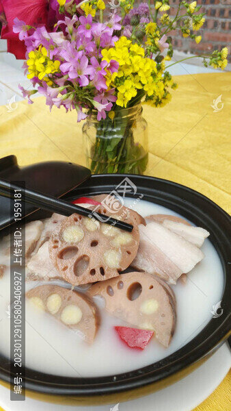 蓮藕紅豆湯