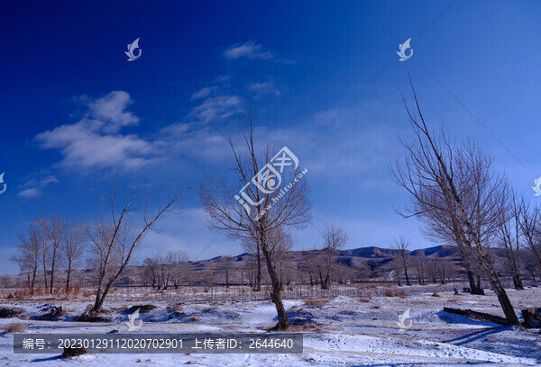 內(nèi)蒙古冬季農(nóng)田田園田野
