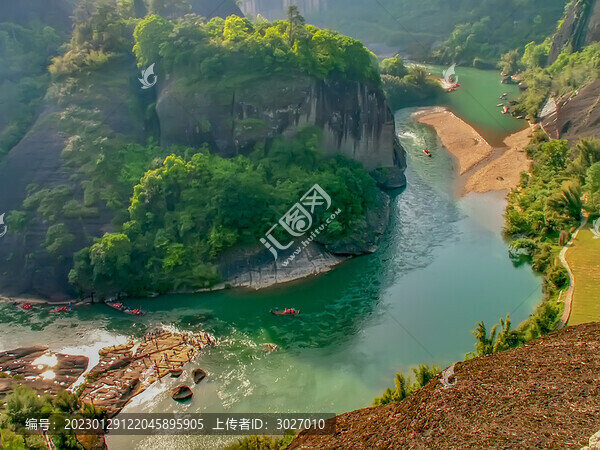 武夷山九曲溪俯瞰