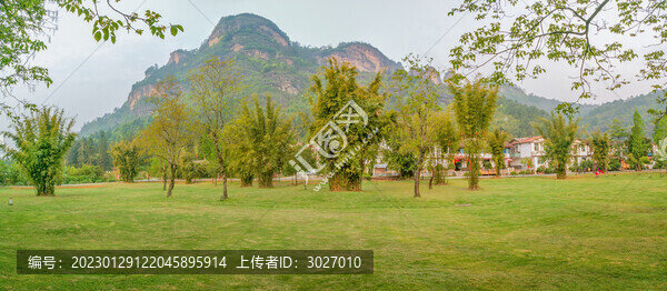 武夷山蘭湯村全景圖