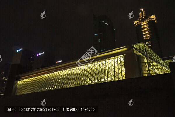 圖書(shū)館夜景
