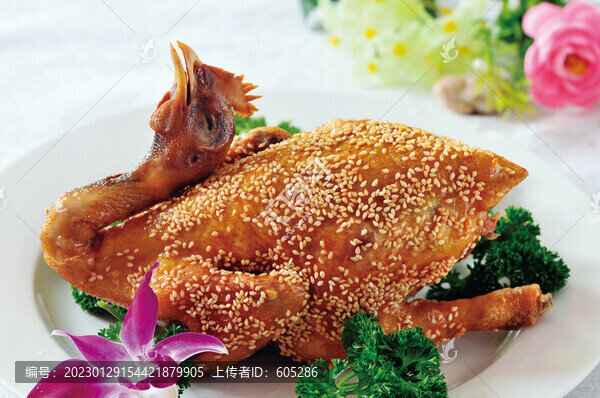 招牌芝麻雞
