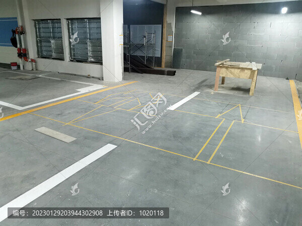 車庫地坪劃線