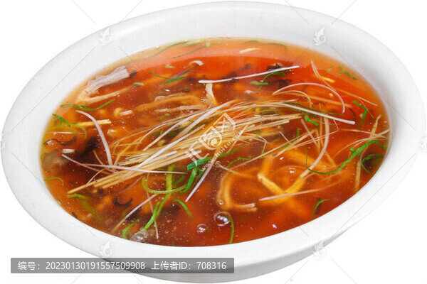 酸辣肚絲湯