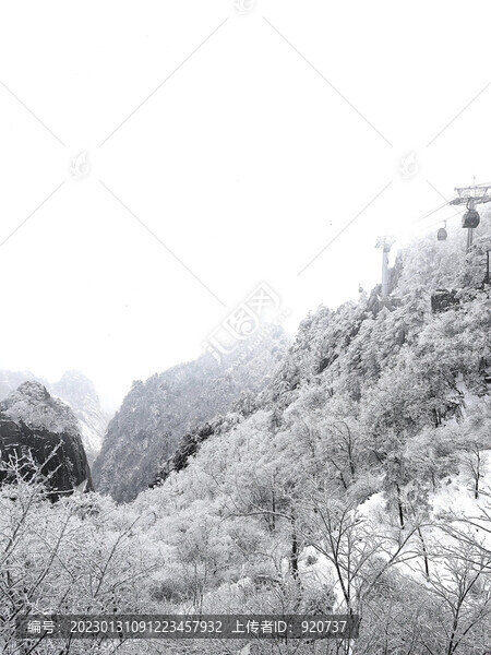 黃山雪景