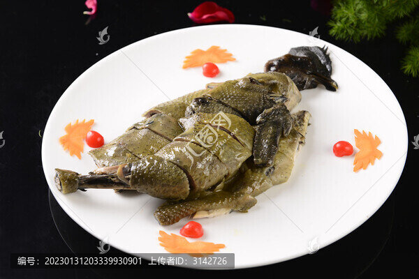 白切烏骨雞
