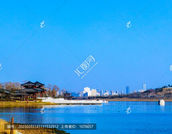 西安昆明池七夕公園水天一色
