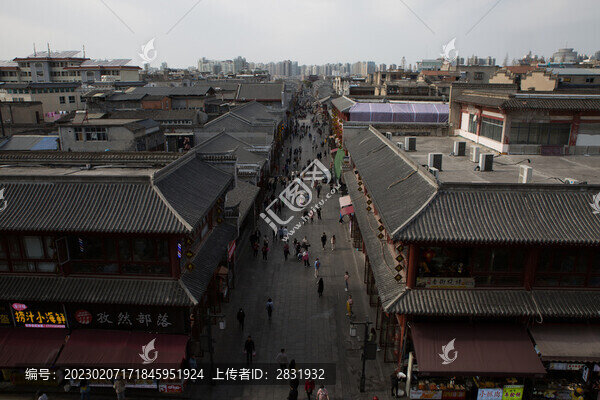 襄陽(yáng)古城俯視
